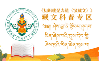 《知识就是力量（汉藏文）》藏文科普专区
